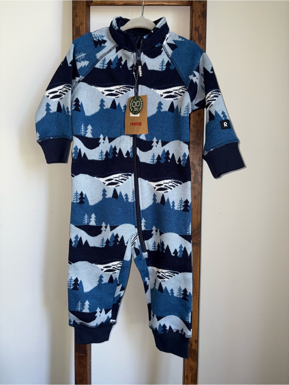 NWT Reima Myytti Baby Toddler Fleece Jumpsuit Size 18-24 Months Warm Autumn Fall